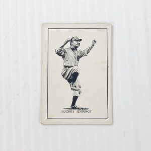 Vintage 1950 Callahan Hall of Fame Hughey Jennings Baseball Trading Card
